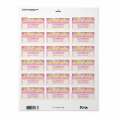 ピンクレモネード住所 シール中底文字 ラベル (フルシート)