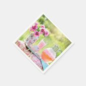 ピンクレモネード写真 スタンダードカクテルナプキン (角)