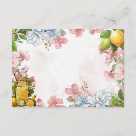 ピンクレモネード空白のレシピカード エンクロージャーカード