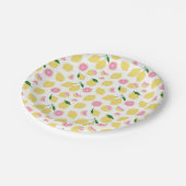 ピンクレモネード紙プレート ペーパープレート (アングル)