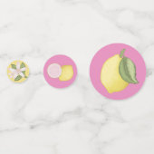 ピンクレモネード紙吹雪バースデーパーティードコール コンフェッティ (裏面)