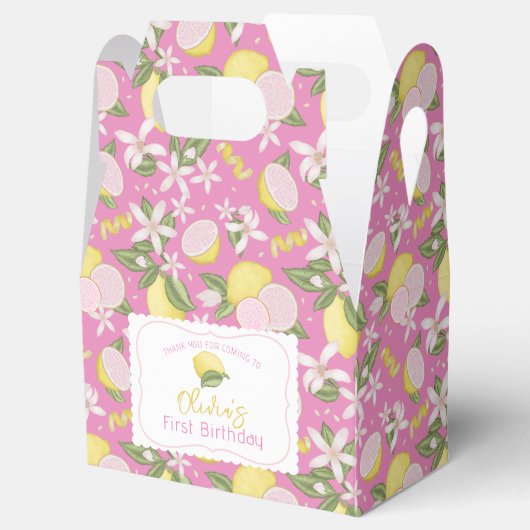ピンクレモネード誕生日お気に入りボックス フェイバーボックス (オープン)