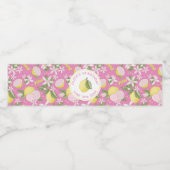 ピンクレモネード誕生日ウォーターボトルラベル ペットボトルラベル (シングルラベル)