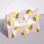 ピンクレモネード誕生日サンキューカード サンキューカード