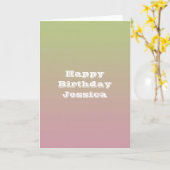 ピンクレモネード カード (黄色い花)