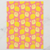 ピンクレモンスクラップブック紙 (正面)