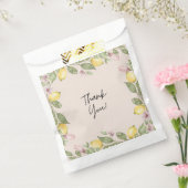 ピンクレモンパーティーグッズ袋 フェイバーバッグ (封をした状態)