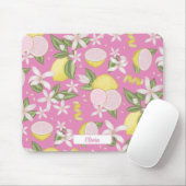 ピンクレモンボタニカルシトラスマウスパッド マウスパッド (マウス)