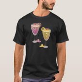 ピンクレモンミモザグラデーションTシャツ Tシャツ (正面)