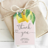 ピンクレモンユー感謝していラベル ギフトタグ