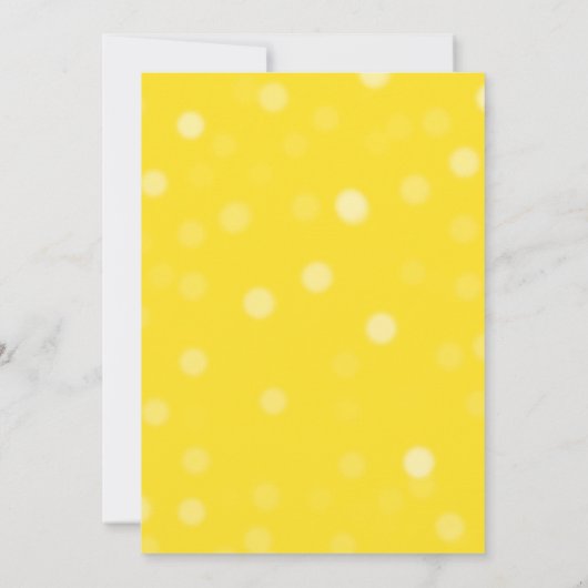 ピンクレモンレモネードイエローバースデーパーティー 招待状 (裏面)