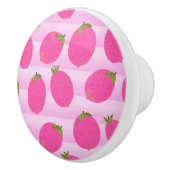 ピンクレモンレモネードサマーフルーツおもしろいブライト セラミックノブ (右)