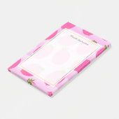 ピンクレモンレモネードサマーフルーツおもしろいブライト ポストイット (アングル)