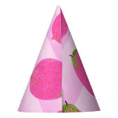 ピンクレモンレモネードサマーフルーツウォーターパーティー パーティーハット (裏面)
