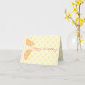 ピンクレモン カード (黄色い花)