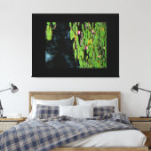 ピンクレンスブラックウォーター キャンバスプリント (インサイチュ (寝室))