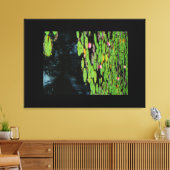 ピンクレンスブラックウォーター キャンバスプリント (インサイチュ (リビング))