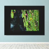 ピンクレンスブラックウォーター キャンバスプリント (インサイチュ (ウッドフロア))