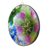 ピンクレンテンバラブルーガラスボール ダーツボード (正面右)