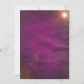 ピンクレーザラベルパーティー招待状 招待状 (裏面)