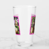 ピンクレースのようのメルカト・コラージ タンブラーグラス (左)