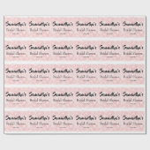 ピンクレースのウェディングシャワー包装紙 ラッピングペーパー (フラット)