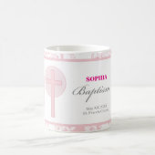 ピンクレースガールバプテスマ コーヒーマグカップ (中央)