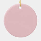 ピンクレースガールバプテスマ セラミックオーナメント (裏面)