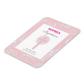 ピンクレースガールバプテスマ マグネット (左側)