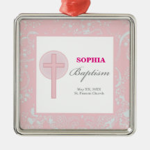 ピンクレースガールバプテスマ