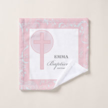 ピンクレースガールパーソナライズされたバプテスマ