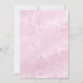 ピンクレースクロスバプテスマ/《キリスト教》洗礼式や命名式招待状 招待状 (裏面)