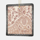 ピンクレースバラ セラミックオーナメント (左)