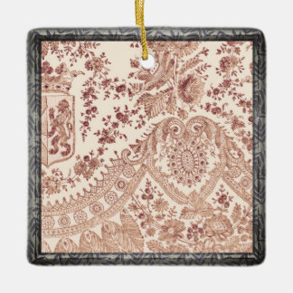 ピンクレースバラ セラミックオーナメント