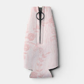 ピンクレースブライダルシャワーボトル ボトルクーラー (裏面)