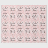 ピンクレースブライダルシャワー ラッピングペーパー (フラット)