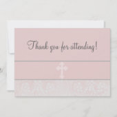 ピンクレース第1聖餐式 招待状 (正面)