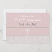 ピンクレース第1聖餐式 招待状 (裏面)