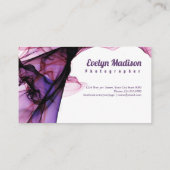 ピンクレース縁どリボンg8678 名刺 (裏面)