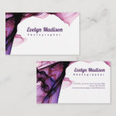 ピンクレース縁どリボンg8678 名刺 (正面/裏面)