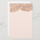 ピンクレース(バラ) 便箋 (正面/裏面)