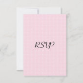 ピンクレースRSVP 出欠カード (裏面)