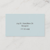 ピンクロかわいらしーズママネットワーキング コーリングカード (裏面)