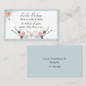 ピンクロかわいらしーズママネットワーキング コーリングカード (正面/裏面)