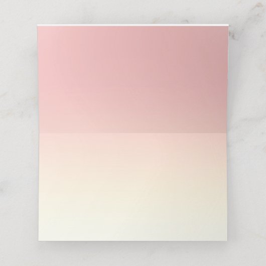 ピンクロエレガントーズテーブル座席表 プレイスカード (内部開封)