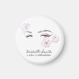 ピンクロエレガントーズフローラウォーターカラー美しいサロン マグネット