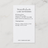 ピンクロエレガントーズフローラウォーターカラー美しいサロン 名刺 (裏面)