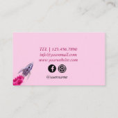 ピンクロケットビモダンジネスカード 名刺 (裏面)