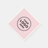 ピンクロゴカスタムプロフェッショナル事業 スタンダードカクテルナプキン (角)