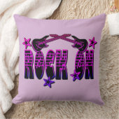 ピンクロゴロックオンギター&スターズ装飾用クッション クッション (ブランケット)